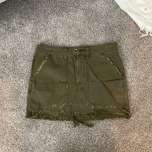 Free people cargo mini skirt
